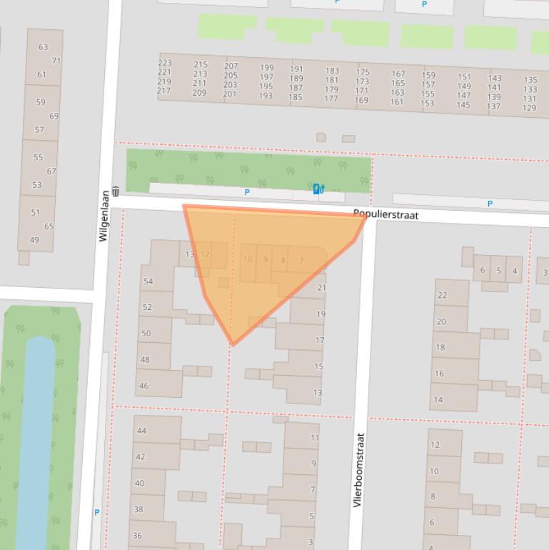 Kaart van postcodegebied 2404EZ.