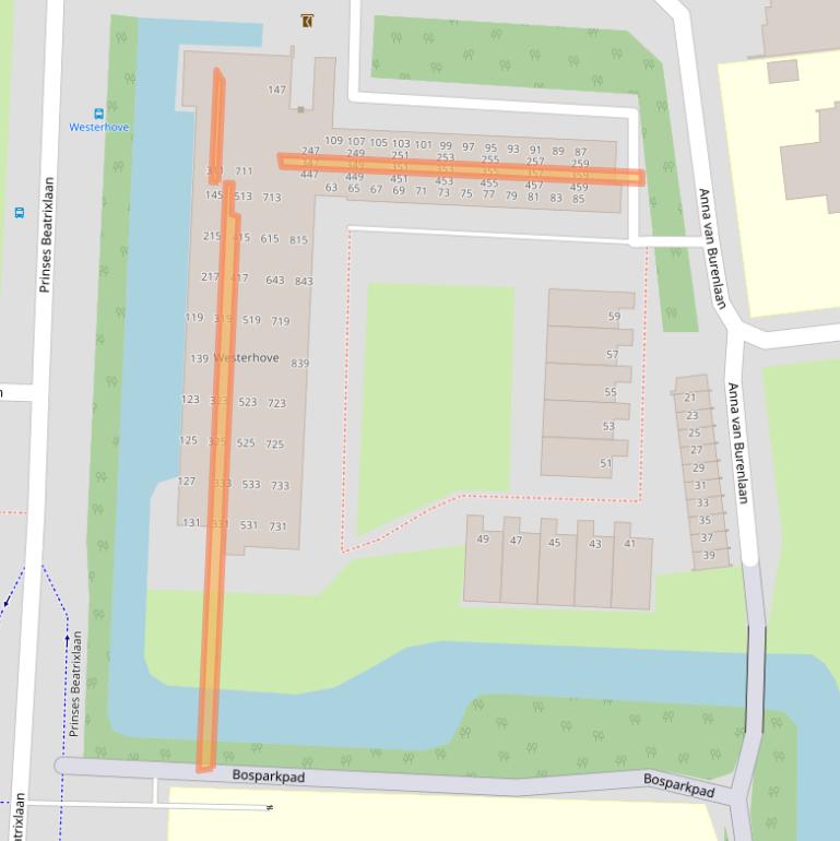 Kaart van postcodegebied 2404GD.