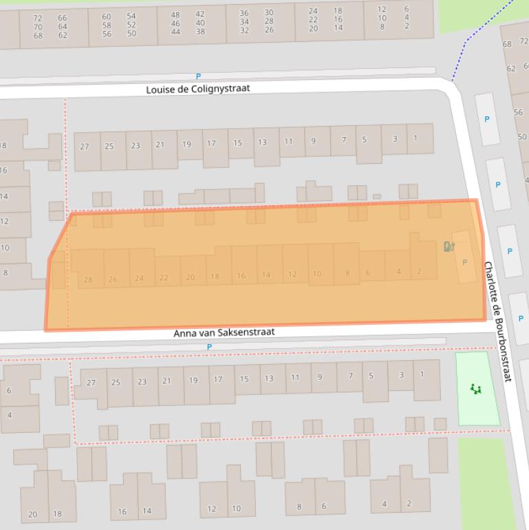 Kaart van postcodegebied 2404GR.