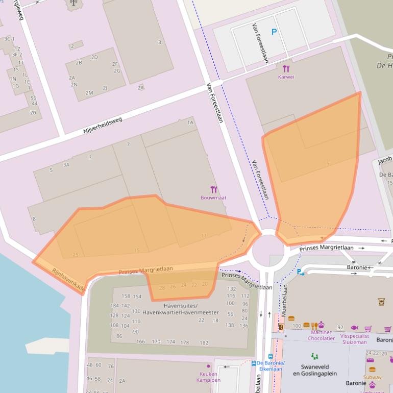 Kaart van postcodegebied 2404HA.