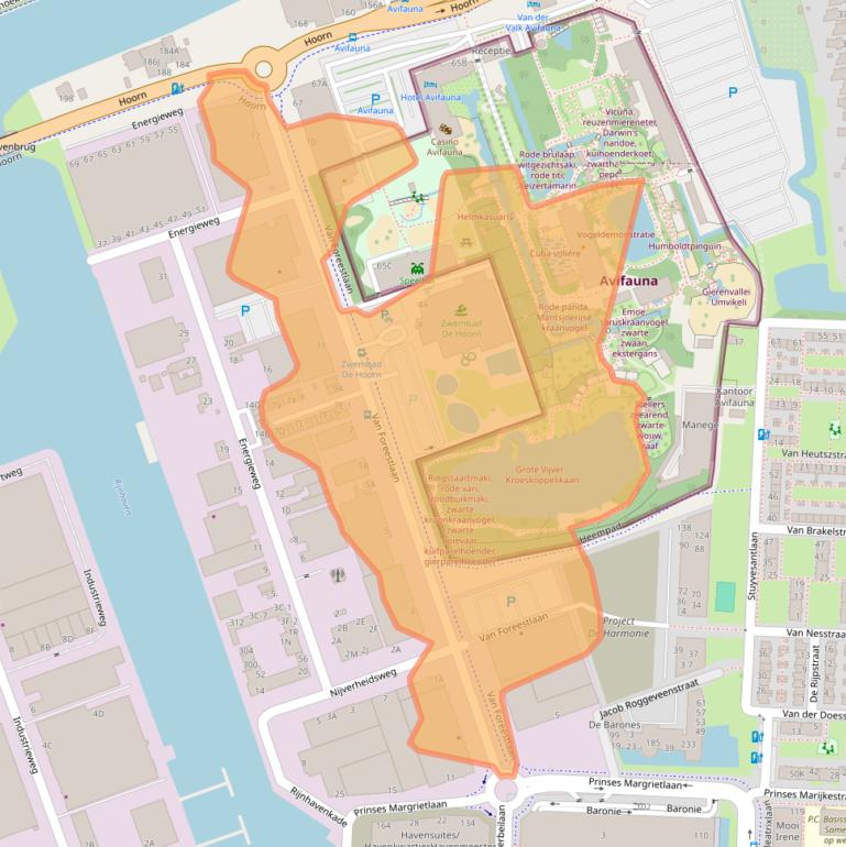 Kaart van postcodegebied 2404HC.