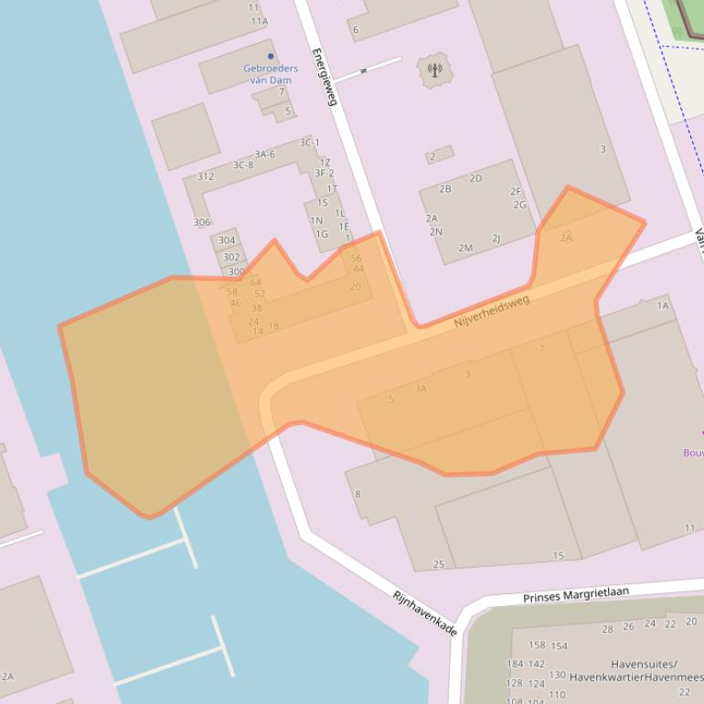 Kaart van postcodegebied 2404HD.