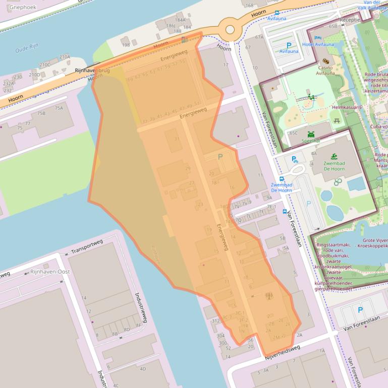 Kaart van postcodegebied 2404HE.