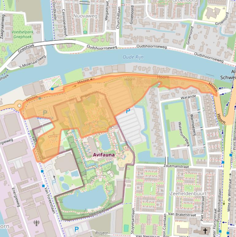 Kaart van postcodegebied 2404HG.