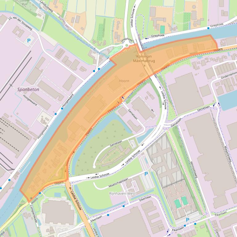 Kaart van postcodegebied 2404HL.