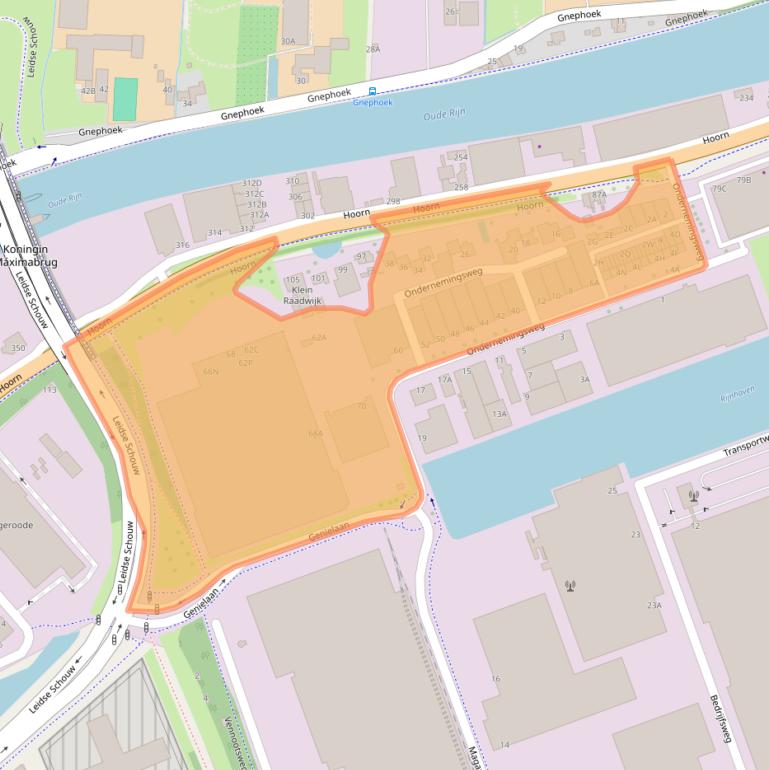 Kaart van postcodegebied 2404HN.