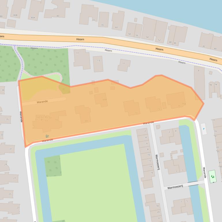 Kaart van postcodegebied 2404HS.