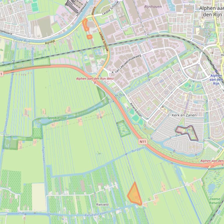 Kaart van postcodegebied 2404NA.