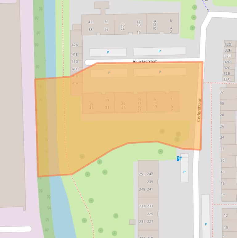 Kaart van postcodegebied 2404VA.