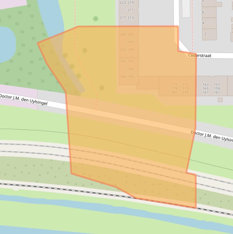 Kaart van postcodegebied 2404VH.