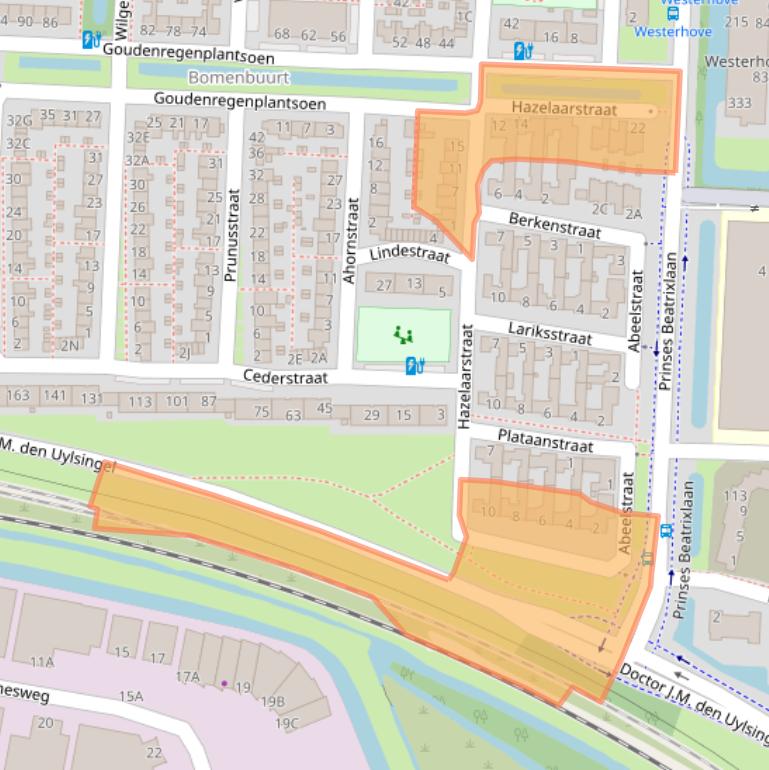 Kaart van postcodegebied 2404VR.