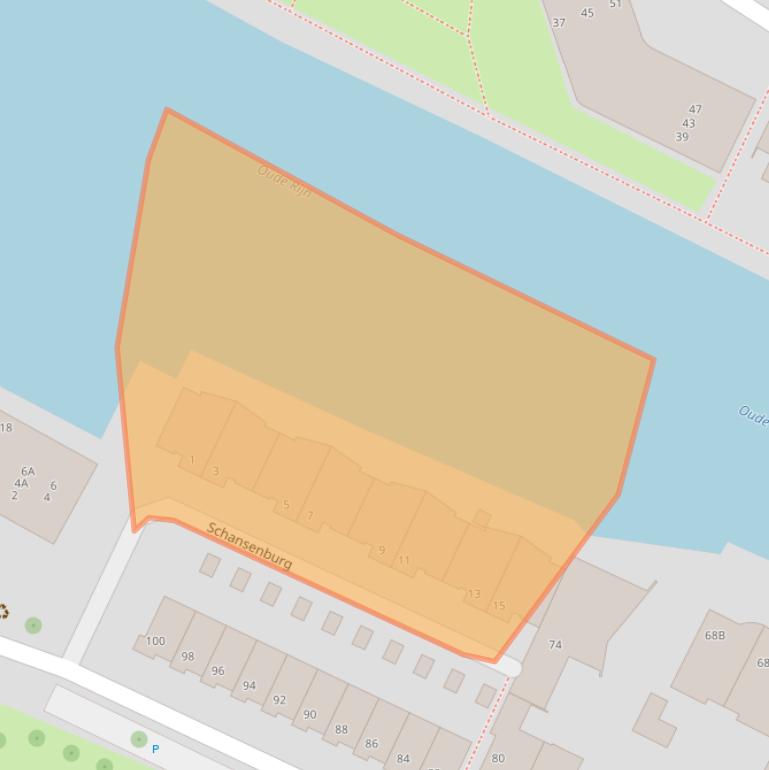 Kaart van postcodegebied 2405AW.