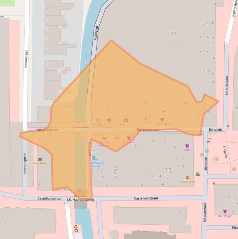 Kaart van postcodegebied 2405CK.