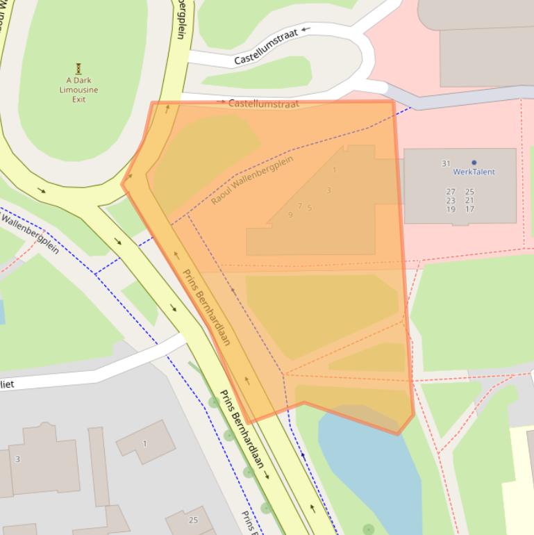 Kaart van postcodegebied 2405CZ.