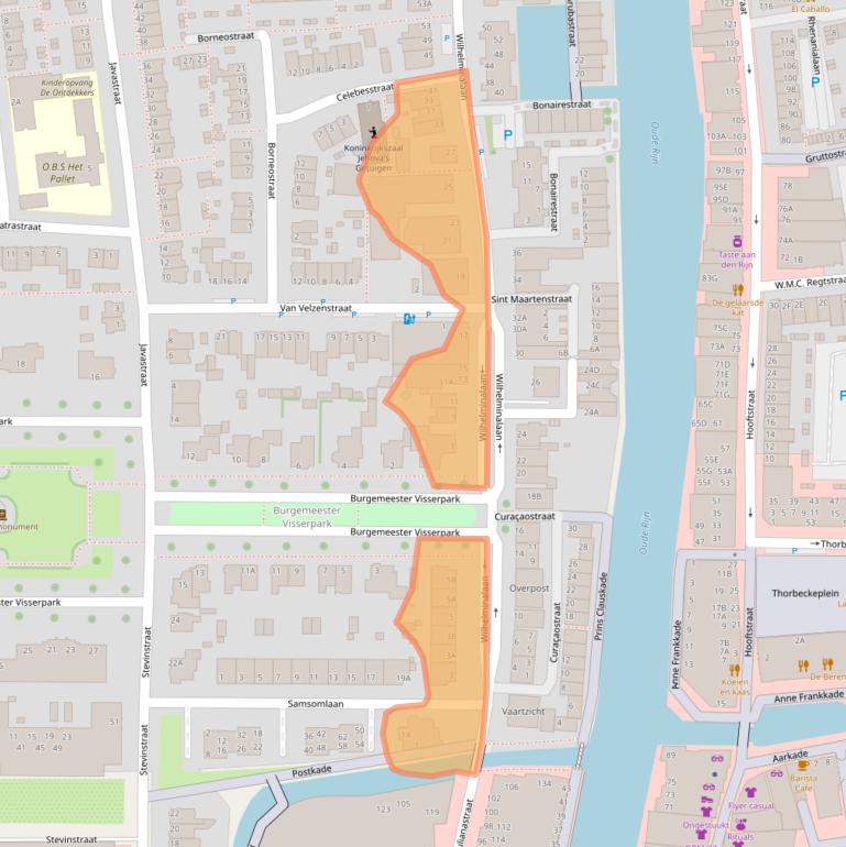 Kaart van postcodegebied 2405EB.