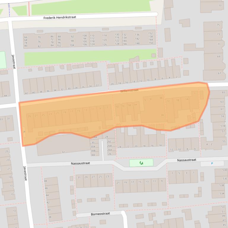 Kaart van postcodegebied 2405EG.