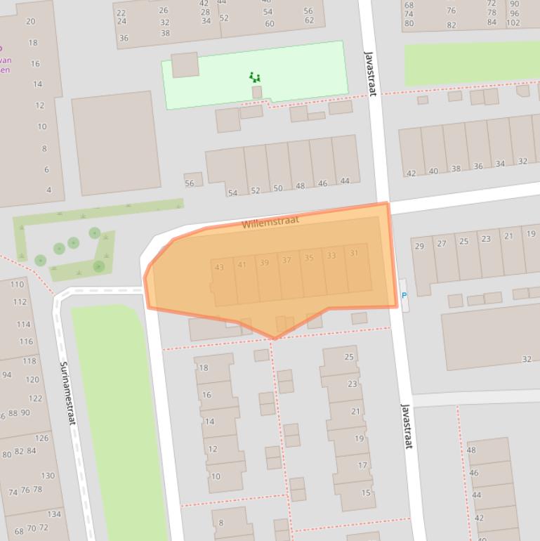 Kaart van postcodegebied 2405EH.