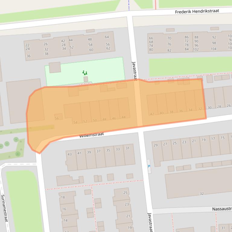 Kaart van postcodegebied 2405EK.