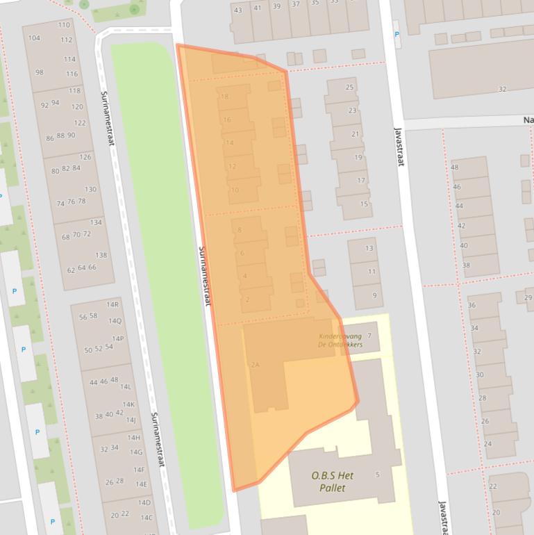 Kaart van postcodegebied 2405EL.