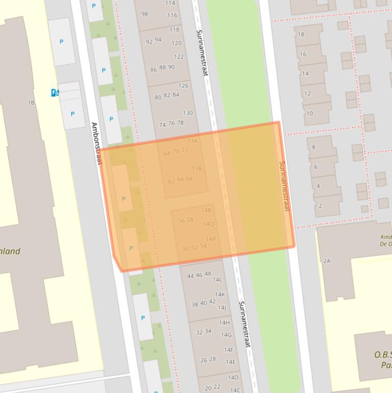 Kaart van postcodegebied 2405EP.