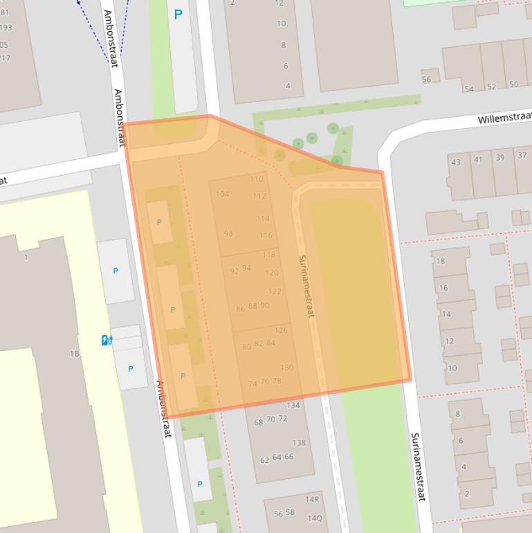 Kaart van postcodegebied 2405ER.