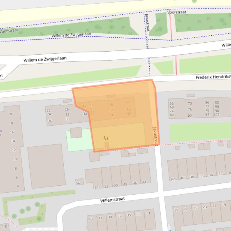 Kaart van postcodegebied 2405ET.