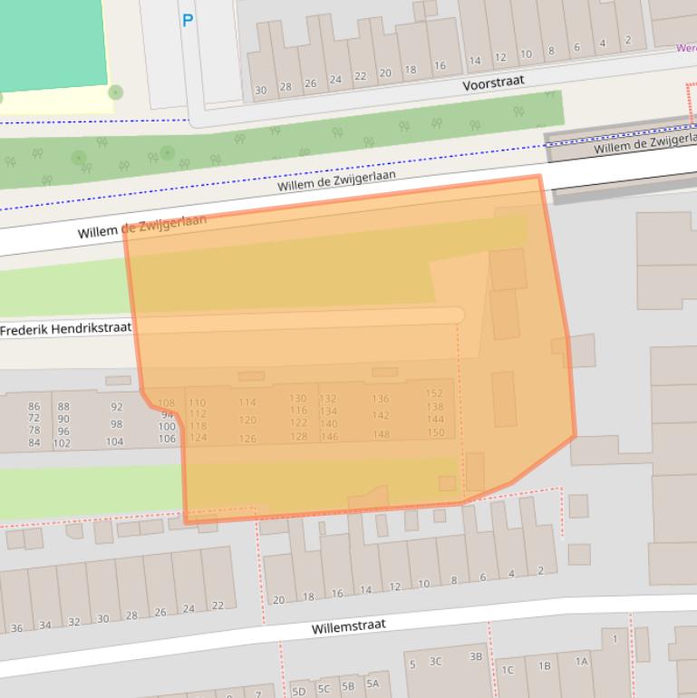 Kaart van postcodegebied 2405EW.