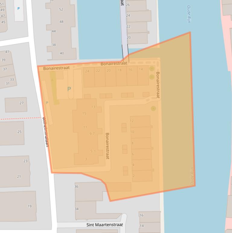 Kaart van postcodegebied 2405EZ.