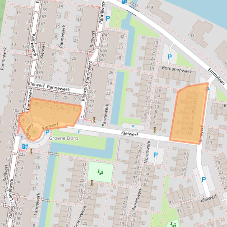 Kaart van postcodegebied 2405HN.