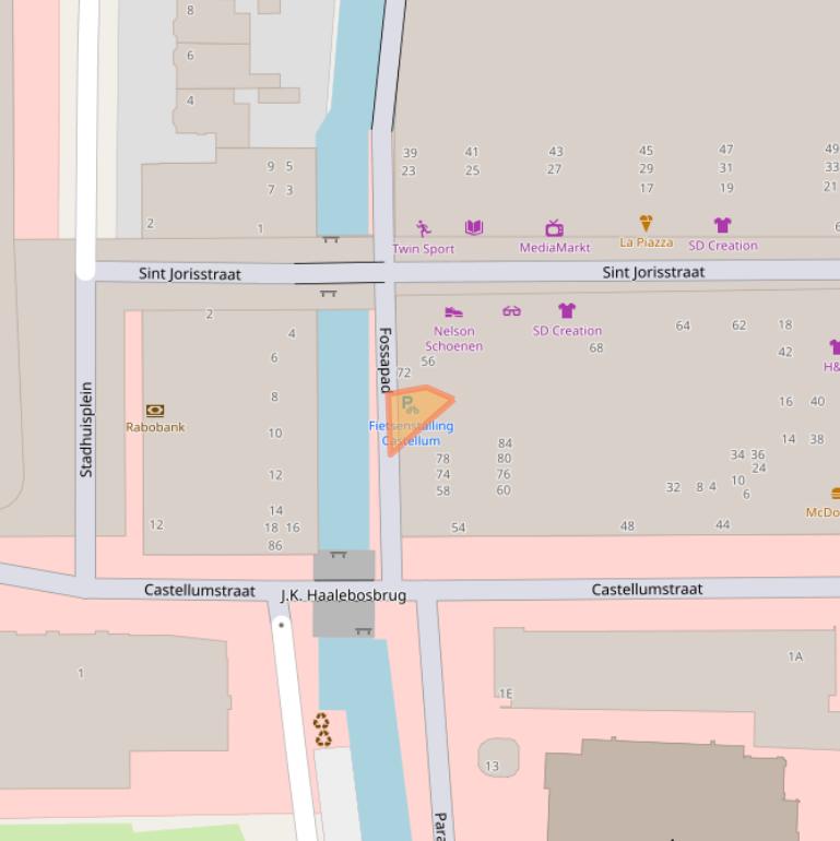 Kaart van postcodegebied 2405SJ.