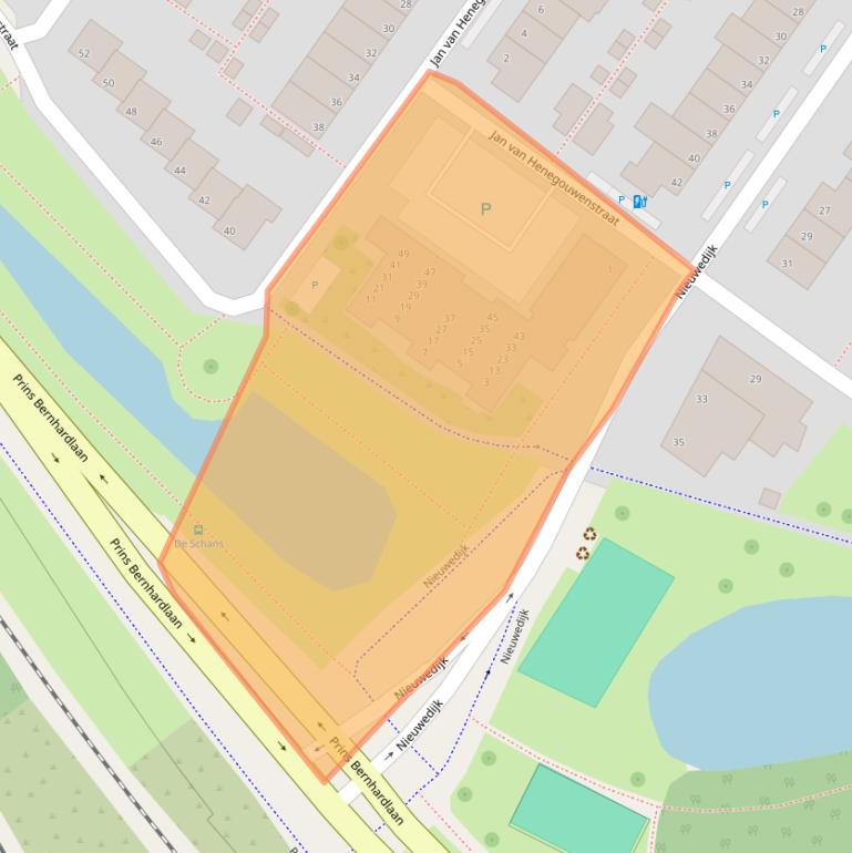 Kaart van postcodegebied 2405ZP.