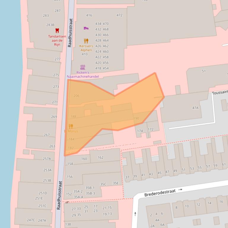 Kaart van postcodegebied 2406AK.