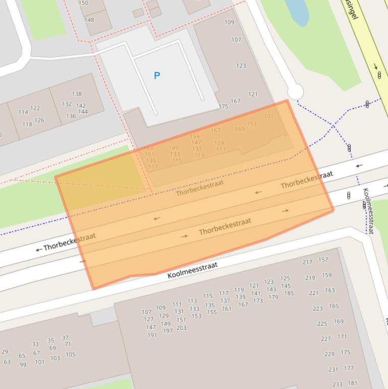 Kaart van postcodegebied 2406CV.