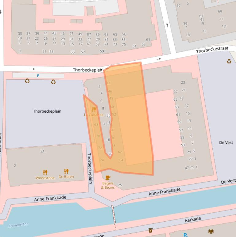 Kaart van postcodegebied 2406CZ.