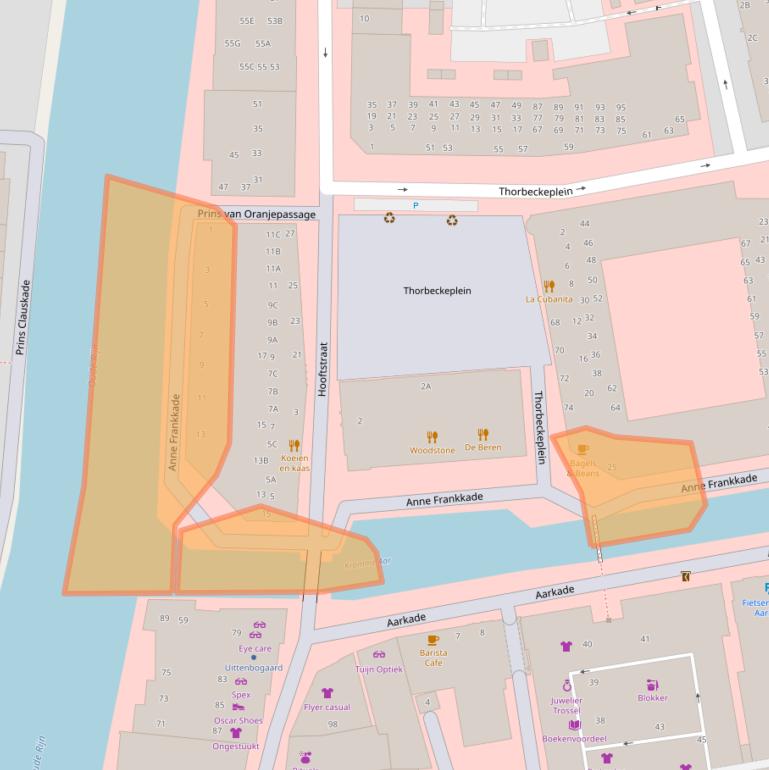 Kaart van postcodegebied 2406DH.