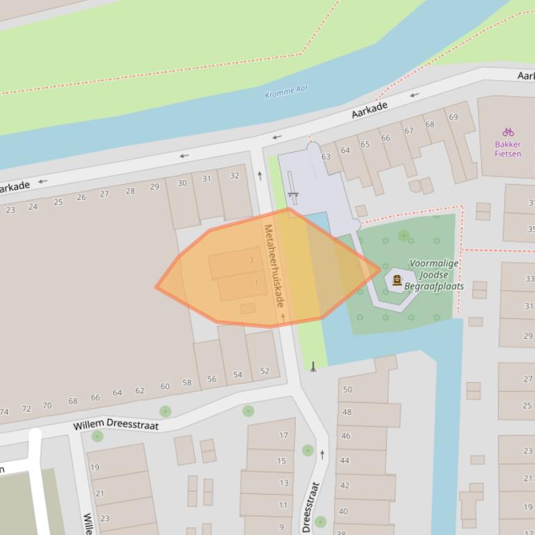 Kaart van postcodegebied 2406DR.