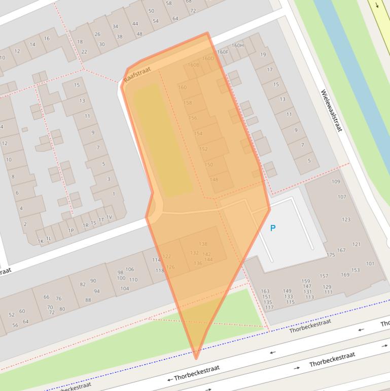 Kaart van postcodegebied 2406EG.