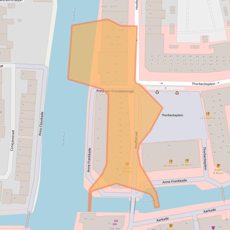 Kaart van postcodegebied 2406GD.