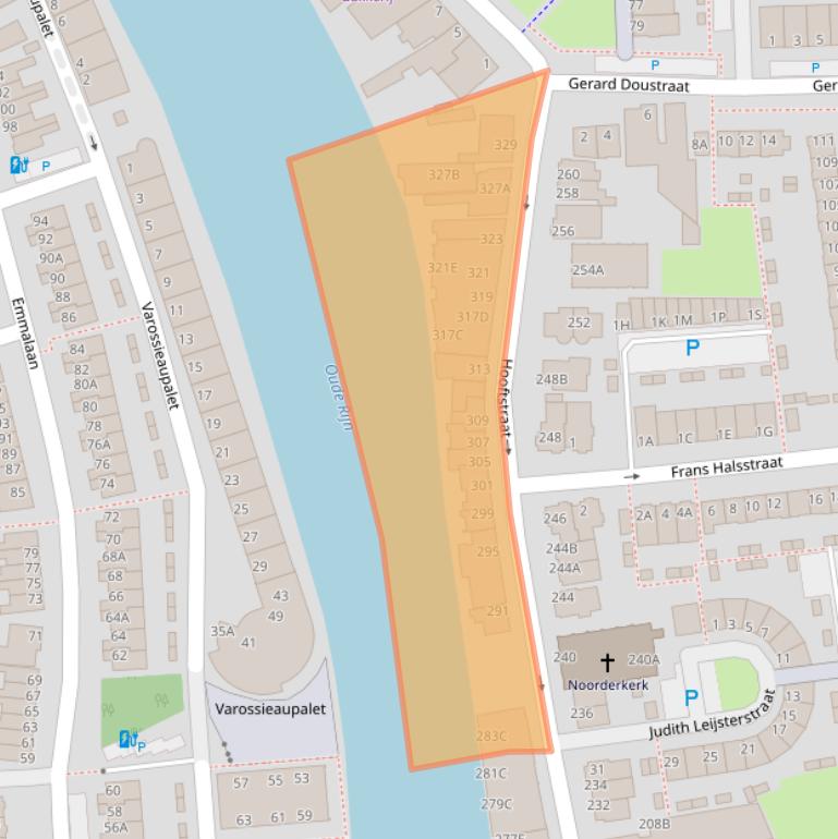 Kaart van postcodegebied 2406GK.