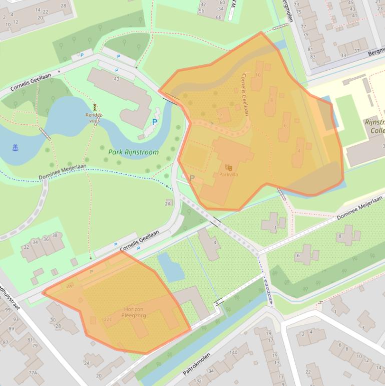 Kaart van postcodegebied 2406JG.