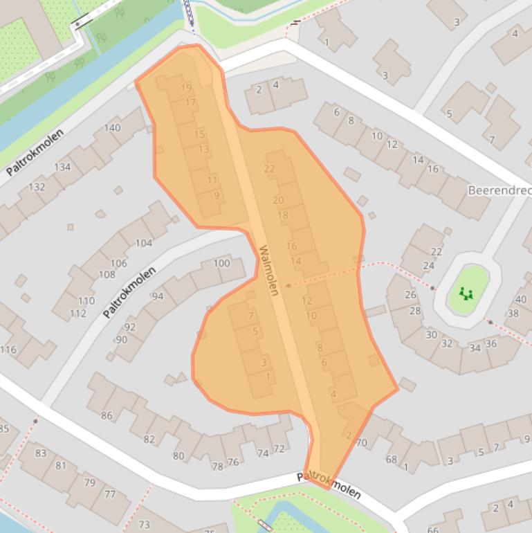 Kaart van postcodegebied 2406JL.