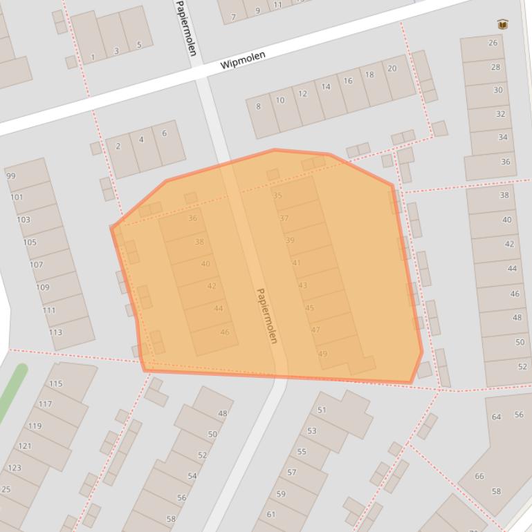 Kaart van postcodegebied 2406KM.