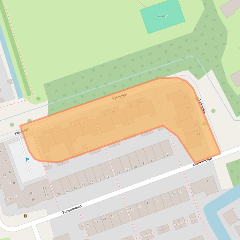 Kaart van postcodegebied 2406KP.