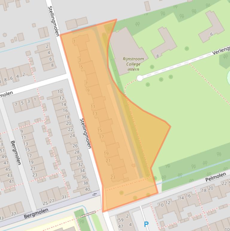 Kaart van postcodegebied 2406KS.
