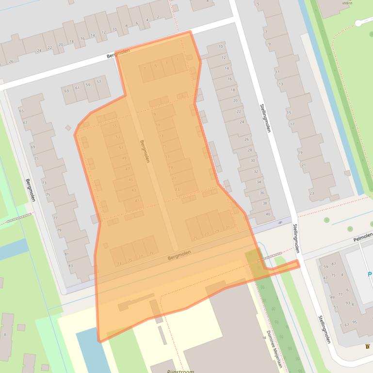 Kaart van postcodegebied 2406KV.