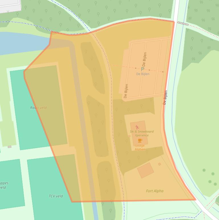 Kaart van postcodegebied 2406LL.