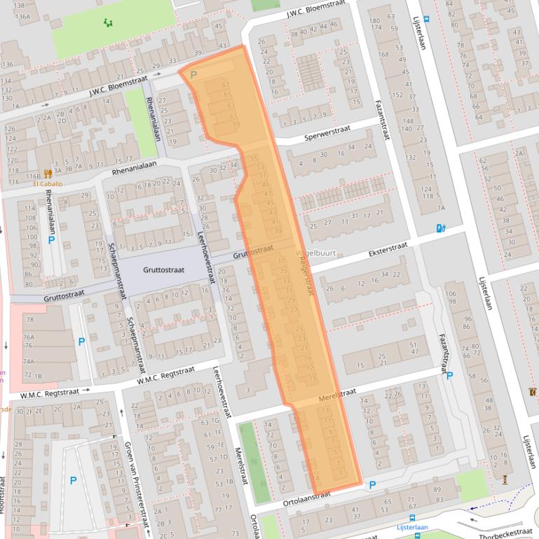 Kaart van postcodegebied 2406VC.