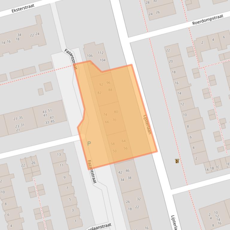 Kaart van postcodegebied 2406VL.
