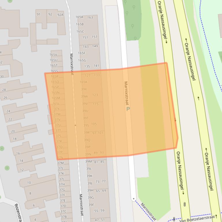 Kaart van postcodegebied 2406VS.