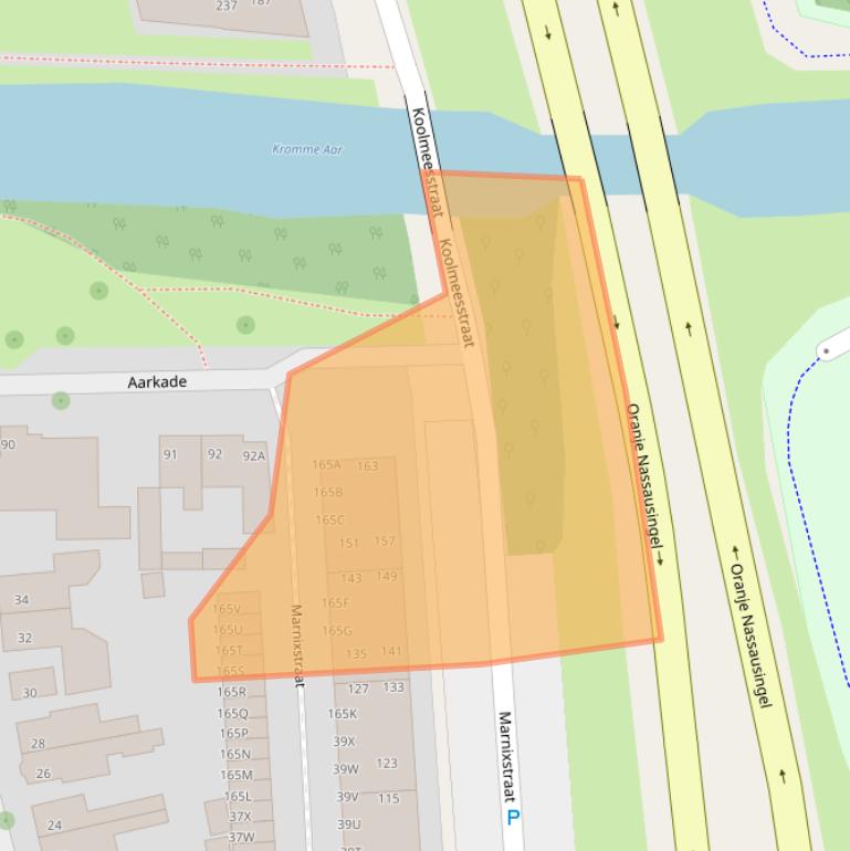 Kaart van postcodegebied 2406VT.